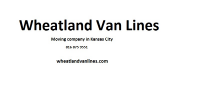 Business Listing Wheatland Van Lines in Kansas City MO