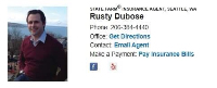 Rusty Dubose Homeowners Insurance Agent