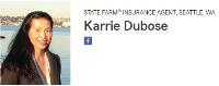Business Listing Homeowners Insurance Agent Karrie Dubose in Seattle WA