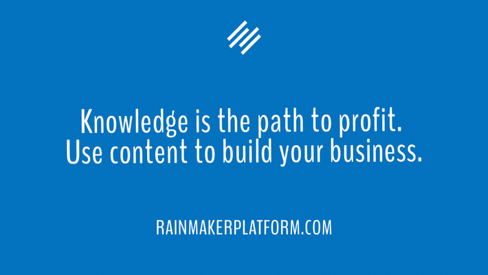 Knowledge is the Path to Profit.